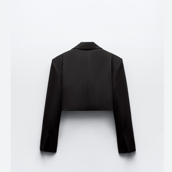 Zara NWT black cropped blazer 2010/753 - Picture 4 of 8